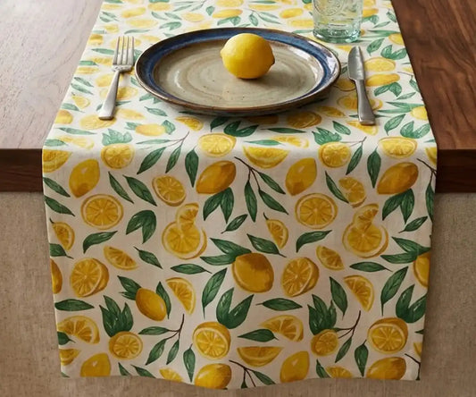 Lemon Table Runner for Summer