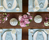 Light Blue Napkins - Double Hemstitch