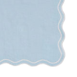 Light Blue Scallop Border Napkins