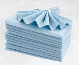 Light Blue Napkins - Double Hemstitch