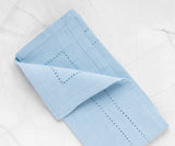 Light Blue Napkins - Double Hemstitch