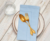 Light Blue Napkins - Double Hemstitch
