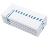 Light Blue Double Line Embroidery Napkins