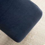 Lily 60" Modern Velvet Waterfall Bench