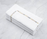 Harmonie Napkins - White Cloth Napkins Bulk