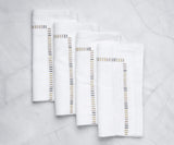 Harmonie Napkins - White Cloth Napkins Bulk