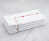 Harmonie Napkin in Gold Red Silver