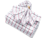 Linen Napkins - Grid Napkins Set of 4 & 8