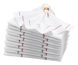 Metallic Thread Linen Napkins