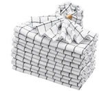 Linen Napkins - Grid Napkins Set of 4 & 8