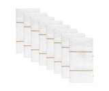 Metallic Thread Linen Napkins