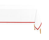 Cloth Tablecloth - Red Satin Border