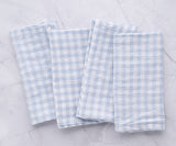 Linen Table Napkins - Checkered Napkins