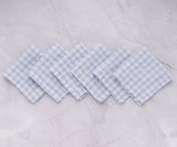 Linen Table Napkins - Checkered Napkins
