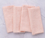 Orange Ticking Stripe Napkins