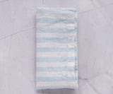 Light Blue Ticking Stripe Napkins