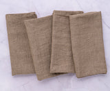 Plain Linen Napkins - Set of 4