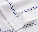 Blue Embroidered Pearls Napkins