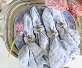 Linen Table Napkins - Checkered Napkins