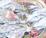 Linen Table Napkins - Checkered Napkins