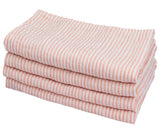 Orange Ticking Stripe Napkins