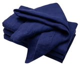 Dark Blue Linen Napkins