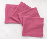 Fuchsia Linen Napkins