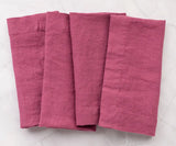 Plain Linen Napkins - Set of 4