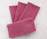 Fuchsia Linen Napkins