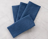 Blue Linen Napkins Set of 4