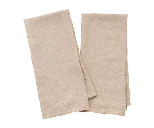 Beige Linen Kitchen Towels