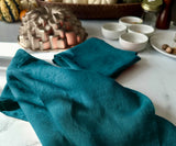 Magenta Pink Linen Dish Towels