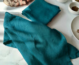 Magenta Pink Linen Dish Towels