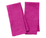 Magenta Pink Linen Dish Towels