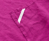 Magenta Pink Linen Dish Towels