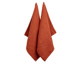 Magenta Pink Linen Dish Towels