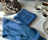 Magenta Pink Linen Dish Towels