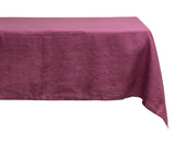 Plain Linen Rectangle Tablecloth