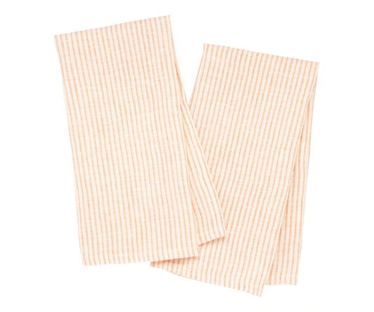 Orange Linen Kitchen Towels