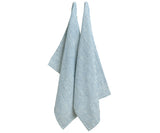 Blue Linen Kitchen Towels Set of 2