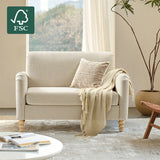 4-Piece Striped Farmhouse Living Room Set (Sofa, Loveseat, Recliner & Lift-Top Coffee Table