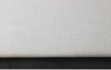 Logan Linen Textured Fabric Bed with Tall Channel Tufted Headboard and Modern Wingback Design