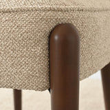 London Upholstered Solid Wood Full Back Dining Chair (Set of 4)