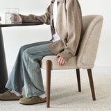 London Upholstered Solid Wood Full Back Dining Chair (Set of 2)