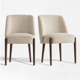 London Upholstered Solid Wood Full Back Dining Chair (Set of 4)