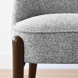 London Upholstered Solid Wood Full Back Dining Chair (Set of 4)