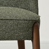 London Upholstered Solid Wood Full Back Dining Chair (Set of 2)