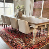 London Upholstered Solid Wood Full Back Dining Chair (Set of 4)