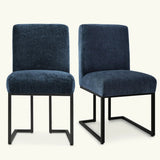 Mason Modern Metal Frame Upholstered Dining Chair (Set of 2)