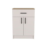 TUHOME Mayorca Multistorage Pantry Cabinet with One Drawer, Two Interior Shelves and Spacious Top Surface, Compact Kitchen Storage Organizer for Small Appliances, Supplies and Everyday Cooking Essentials